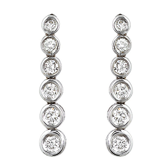 Gabriel Long Dangle Diamond Earrings | Ben Garelick