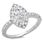 1 carat Marquise Engagement Ring White Gold